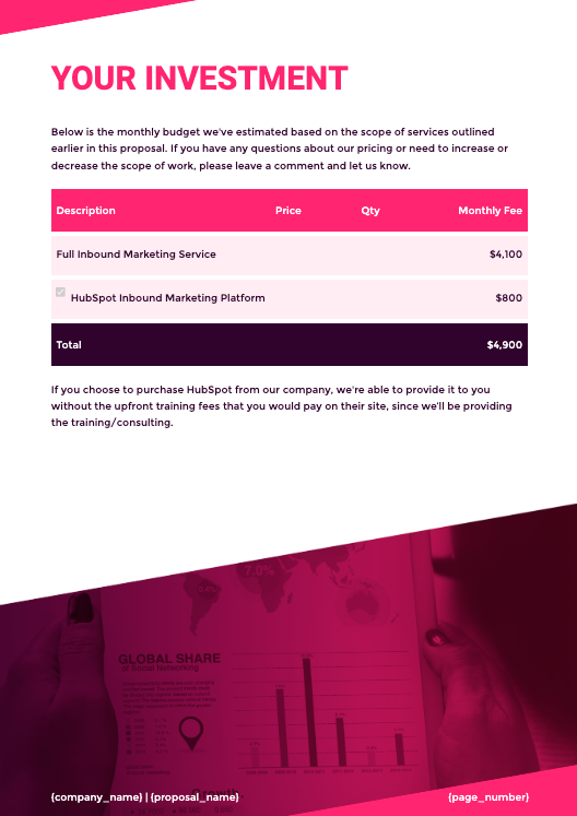 Inbound Marketing Proposal Template